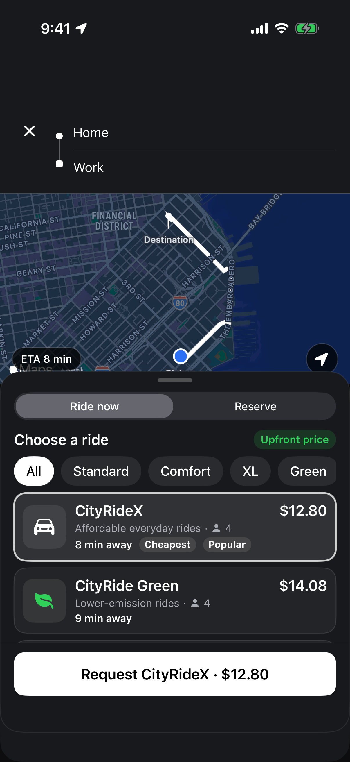 CityRide app