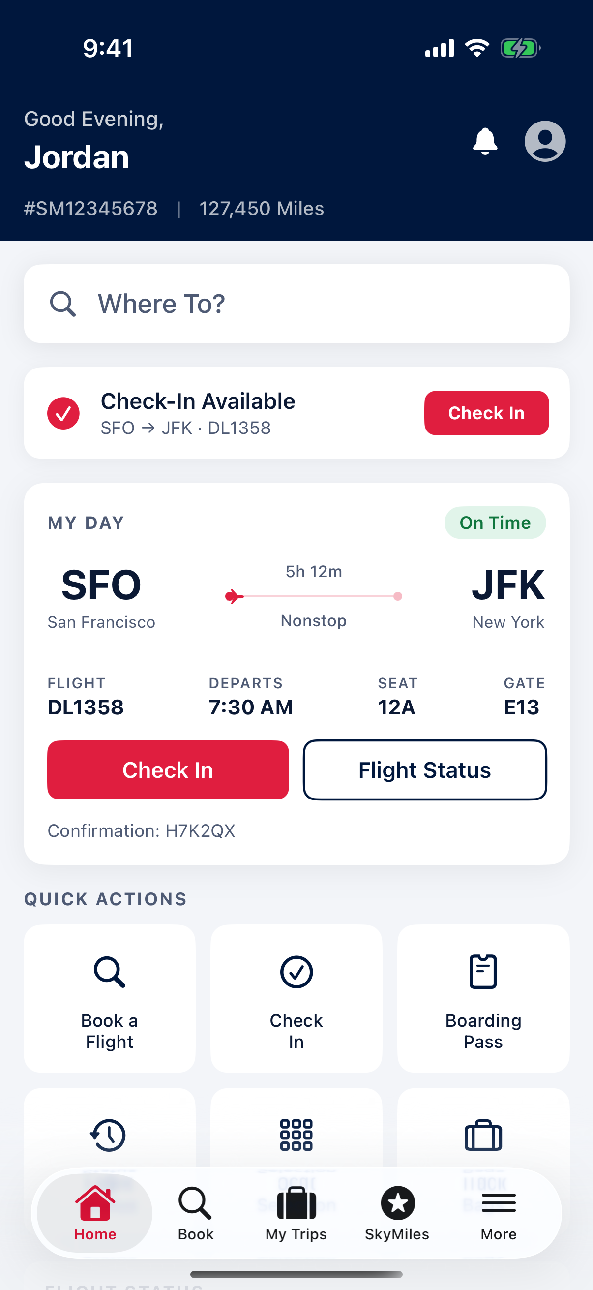 SkyTrip app