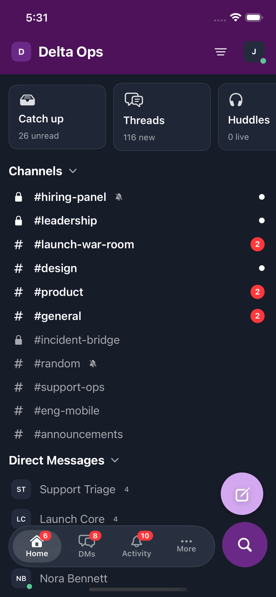 TeamChat app